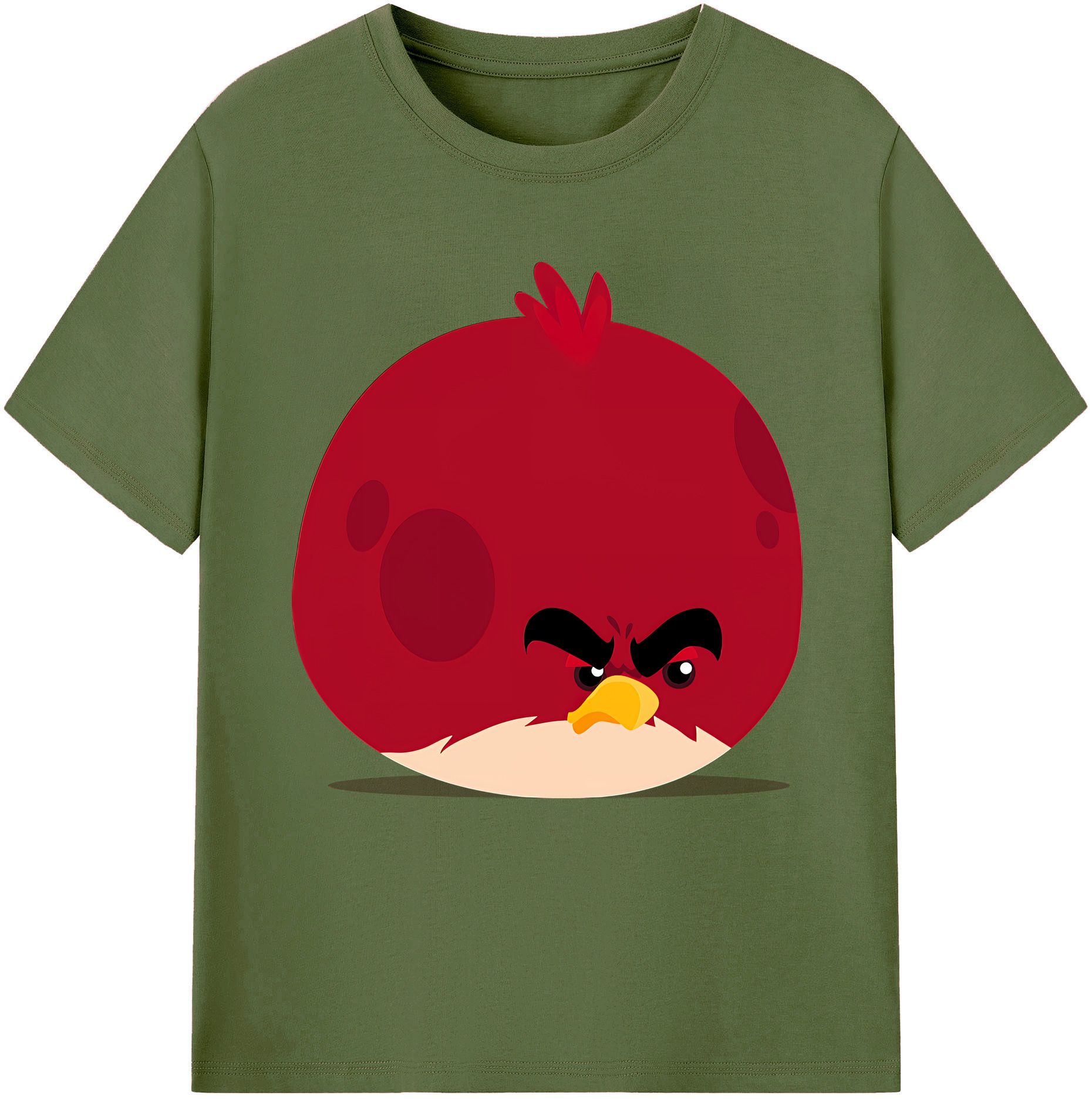 （画像用） Angry Birds アングリーバード 綿100％半袖Tシャツ（フロントプリント）